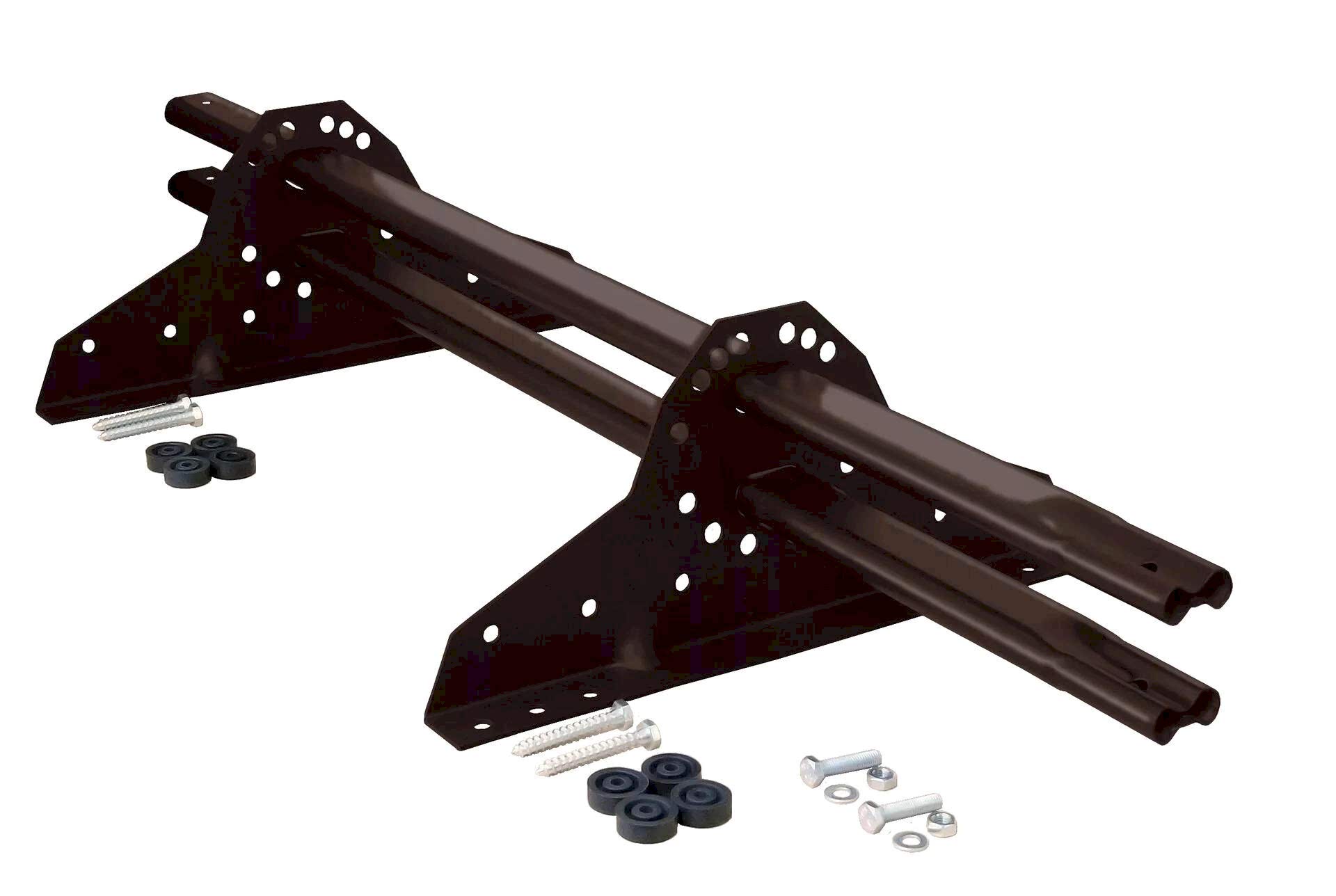 Монтаж трубчатых усиленных снегозадержателей