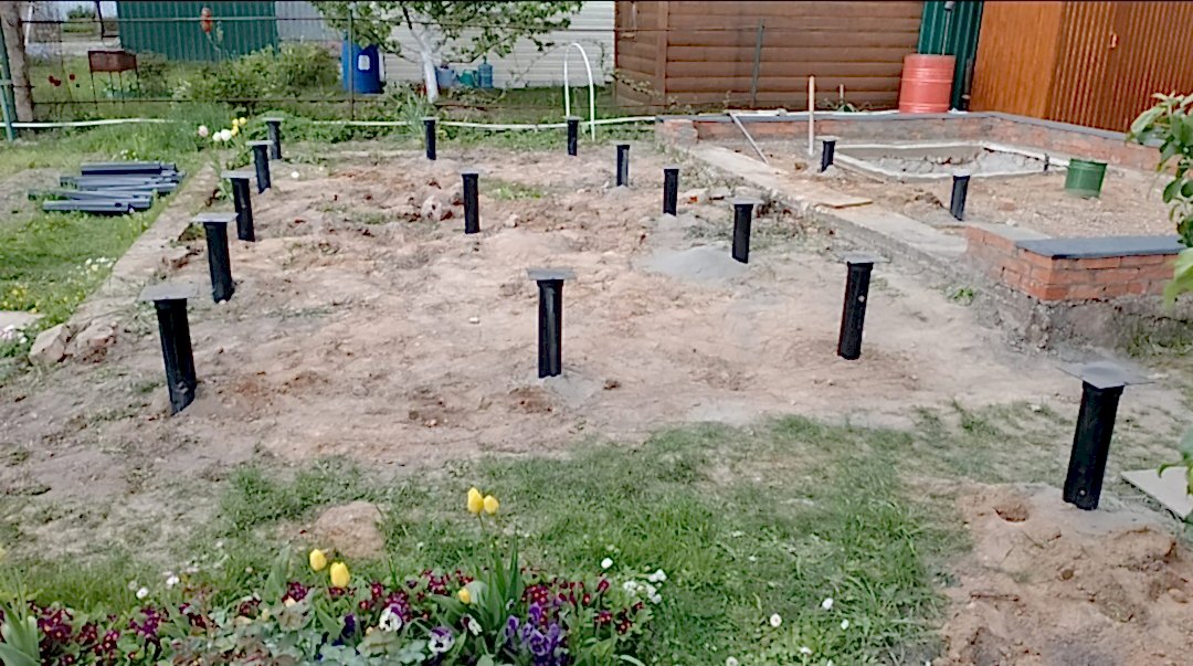 Свайно-винтовой фундамент